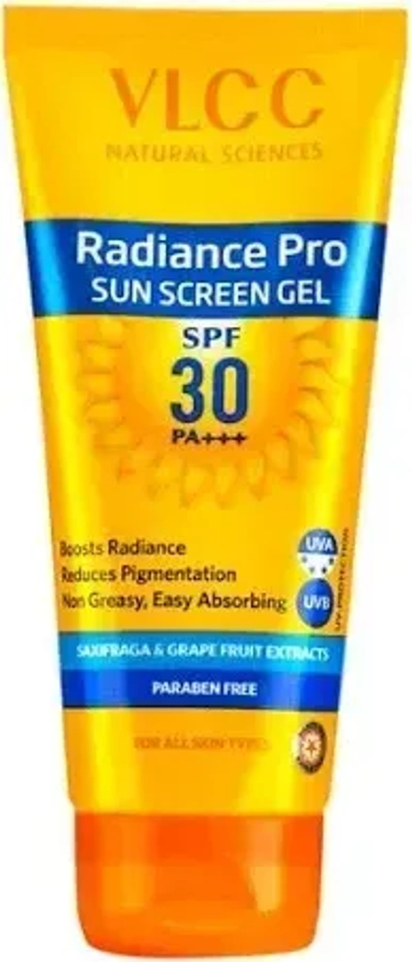 VLCC Radiance Pro SPF 30 PA+++ Sun Screen | Gel- Non-greasy Sunscreen, 50 g - 50g