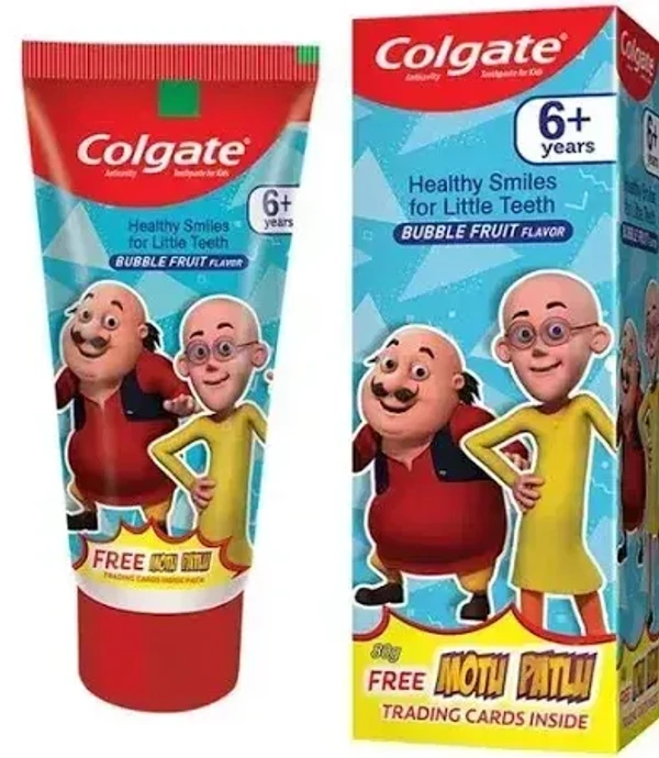 Colgate Toothpaste + Years Bubble Fruit Flavour, 80g - 80g