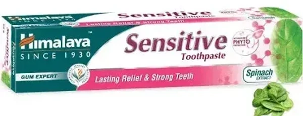 Himalaya Sensitive Toothpaste Relief Teeth Lasting Strong, 80g - 80g