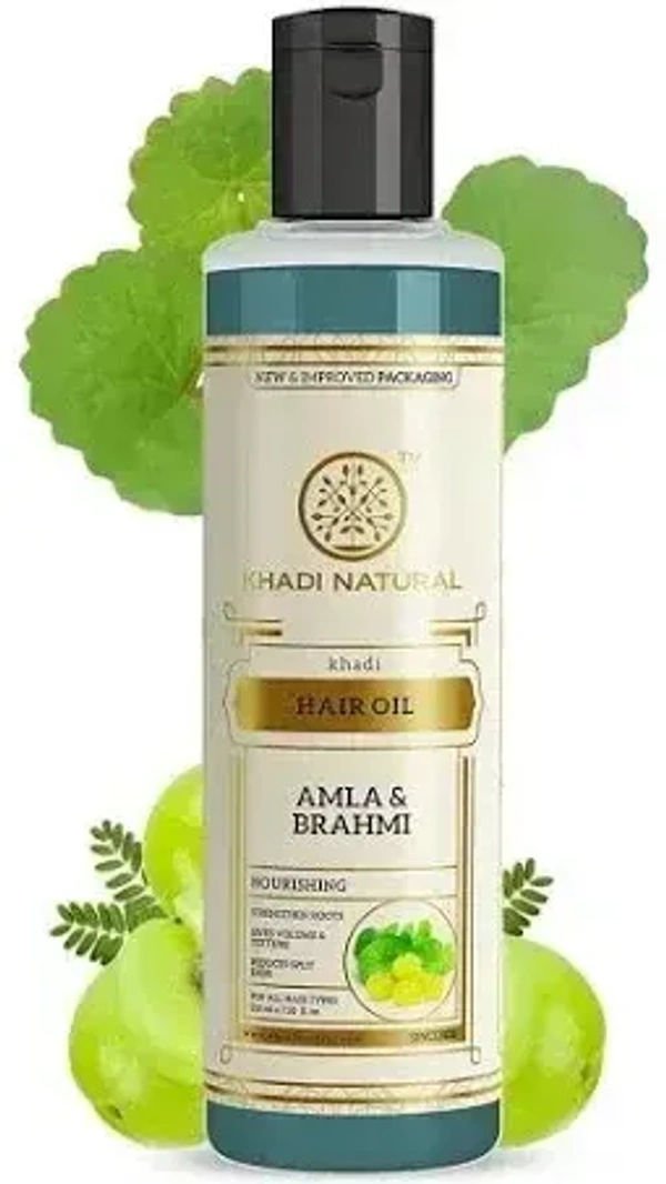 Khadi Herbal Amla& Brahmi Hair Oil, 210 ml - 210 ml