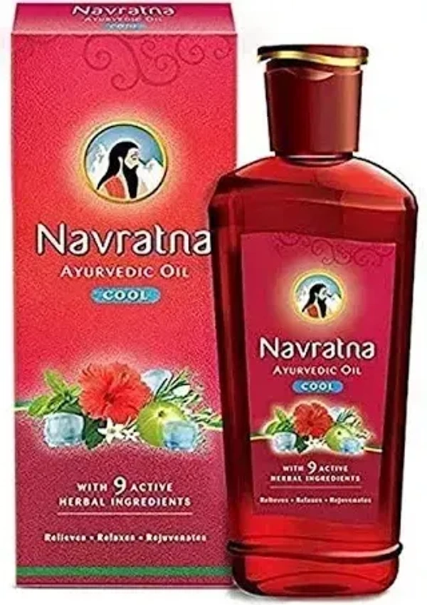 Navaratna Ayurvedic Oil  Cool, 200 ml - 200 ml