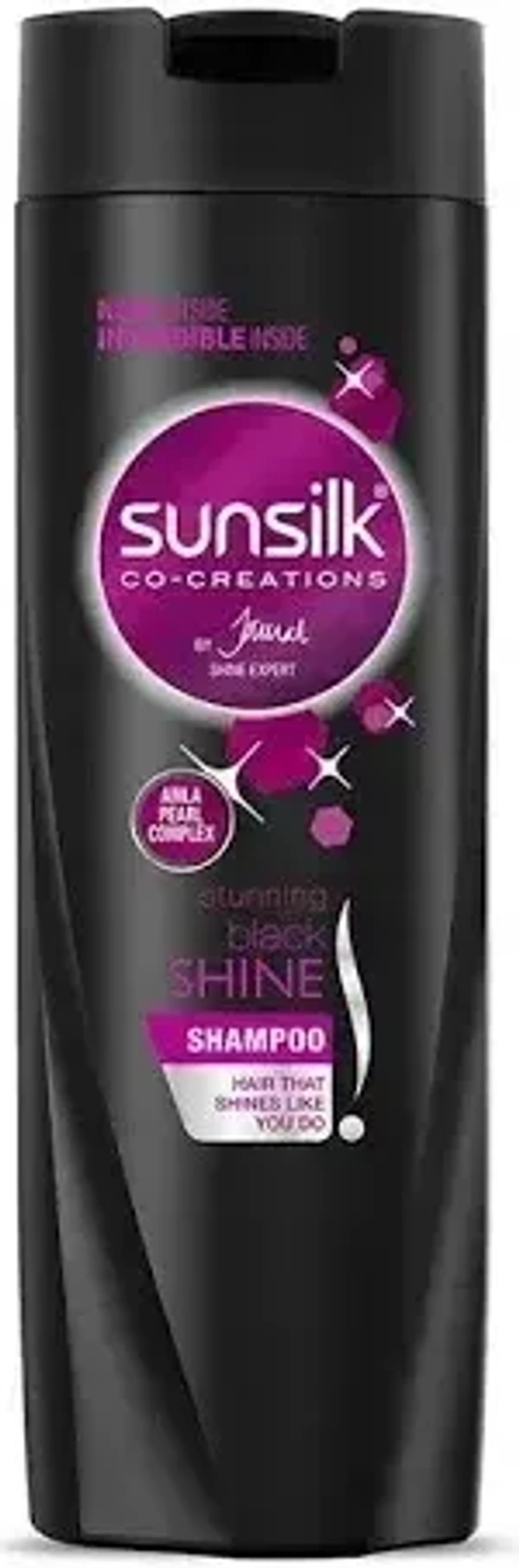 Sunsilk Stunning Black Shine Shampoo+free Pears Bar, 340 ml - 340 ml