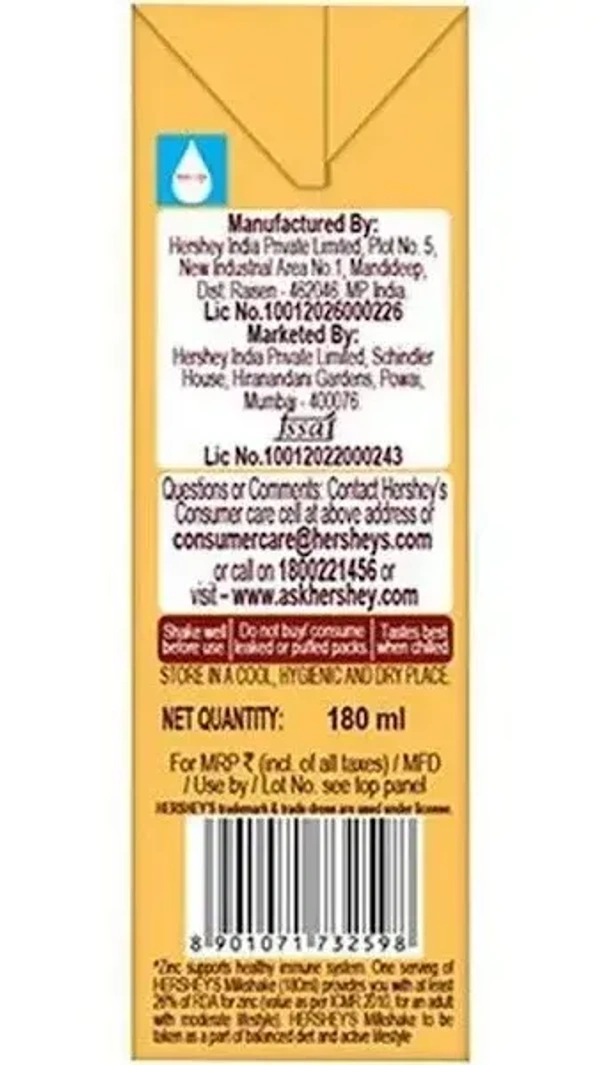 Hershey's Hersheys Milk Shake Butterscotch, 200ml - 200ml