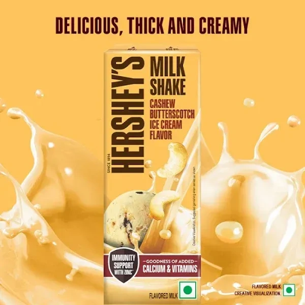 Hershey's Hersheys Milk Shake Butterscotch, 200ml - 200ml