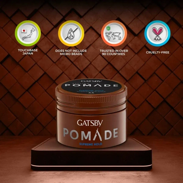 Gatsby Styling Pomade Supreme Hold, 75g - 75g