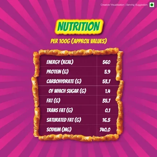 Bingo Tedhe Medhe Masala Tadka, 50g