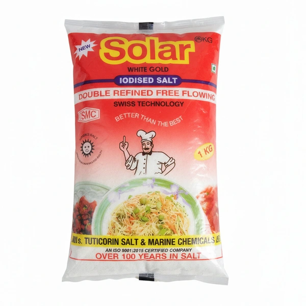 Solar Iodised Salt Kg Crystal, 1Kg - 1Kg