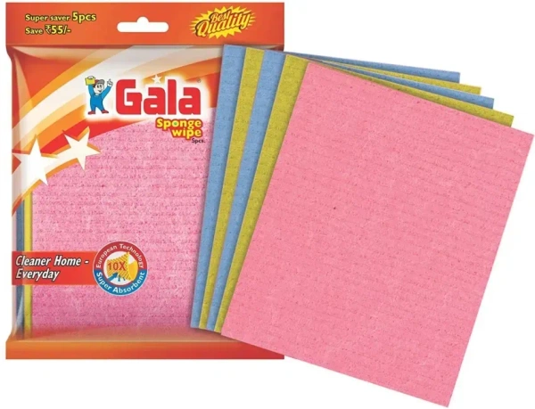Gala Sponge Wipe Combi Set, 5 pcs - 5 pcs