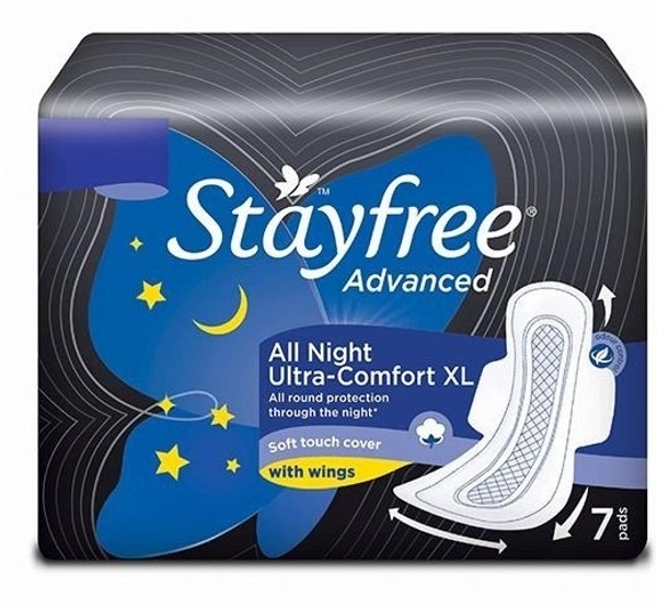 StayFree Stayfree Ultra Comfort XL With Wings 7 Pads, 7 pads - 7 pads