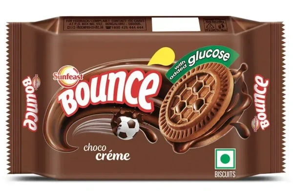 Sunfeast Bounce Choco Creme, 120g - 120g