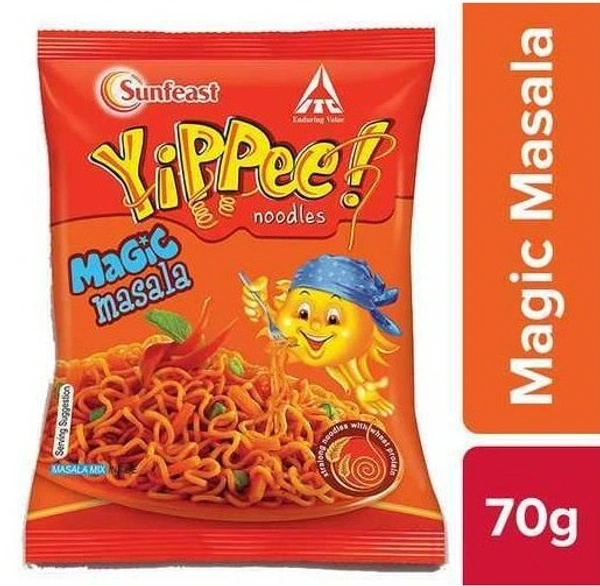 Sunfeast Yippee Noodles Magic Masala In One Pack, 70g - 70g