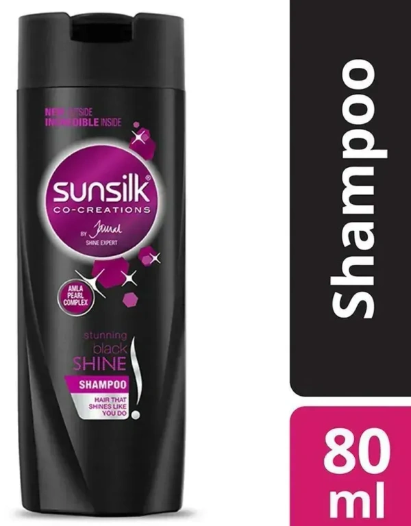 Sunsilk Stunning Black Shine Shampoo, 80 ml