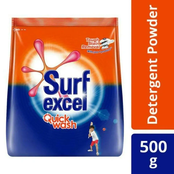 Surf Excel Quick Wash Washing Powder, 500g - 500g