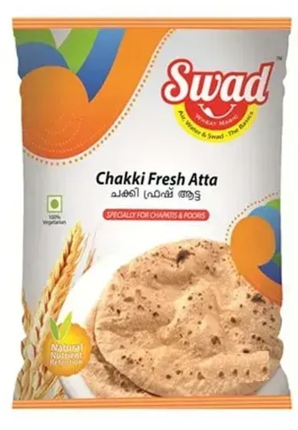 Swad Chakki Fresh Atta, 1 kg - 1kg