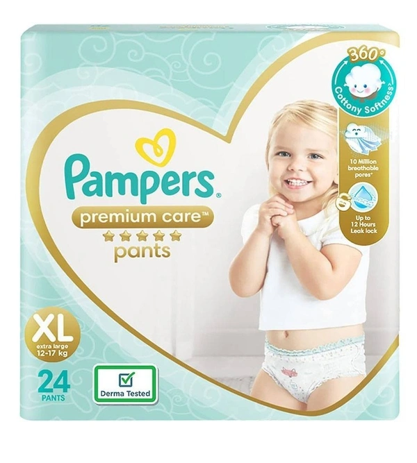 Pampers Premium Care Pants New Baby Upto, 24 Nos - 24 Nos