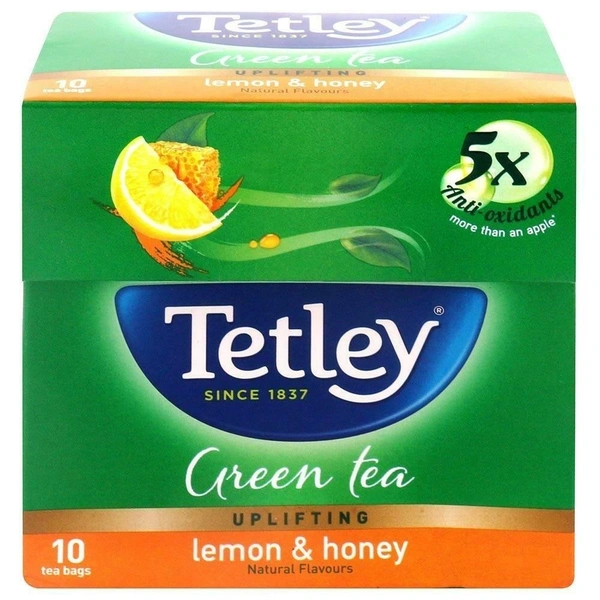 Tetley Green Tea Lemon & Honey 10 Bags - 10 Bags