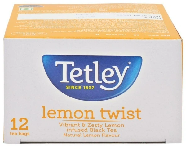 Tetley Lemon Twist Tea Bags, 12 Bags - 12 Bags