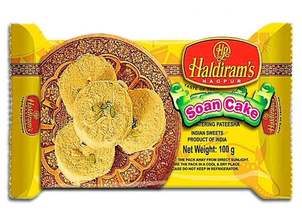 Haldiram's Soan Cake Mouth Watering Pateesha, 100g - 100g