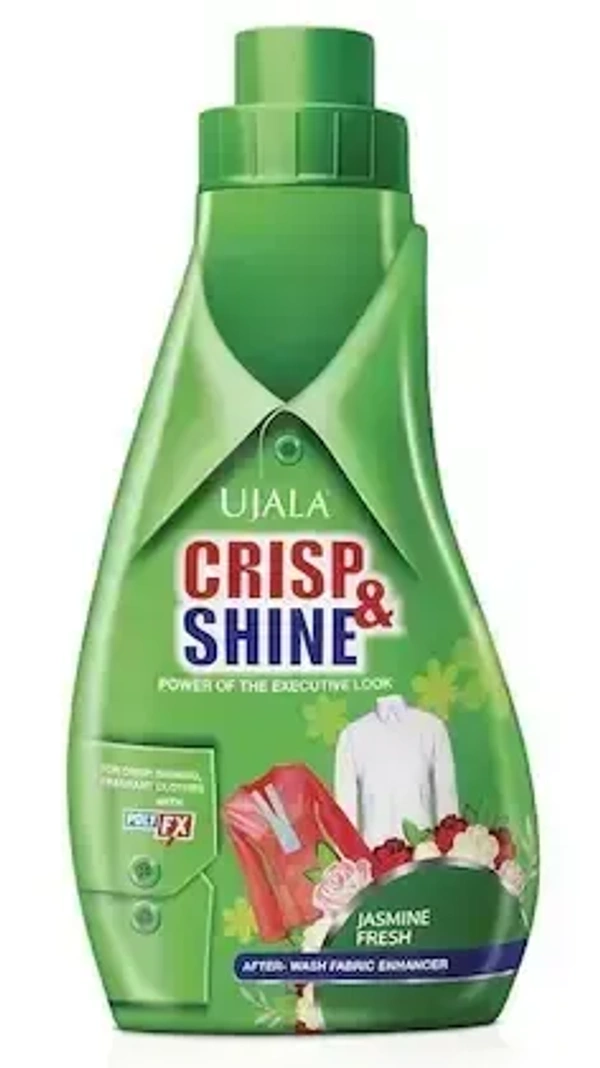 Home Care Ujala Crisp& Shine After Wash Fabric Enhancer Jasmine Fresh, 500g - 500g