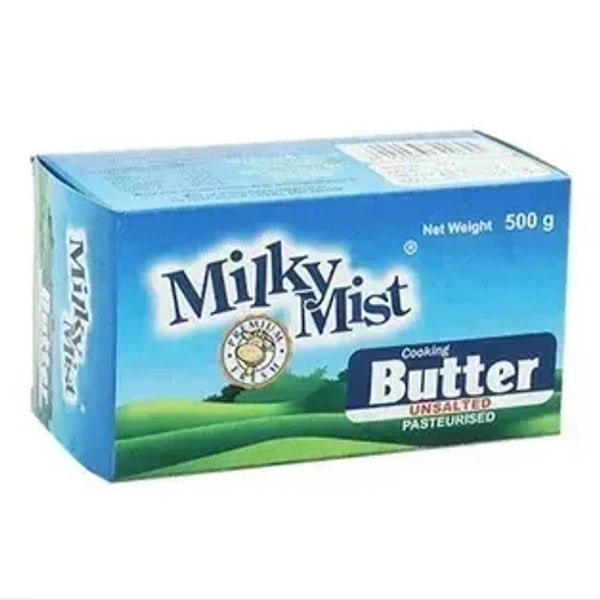 Milky Mist Butter  Unsalted Carton, 500g - 500g