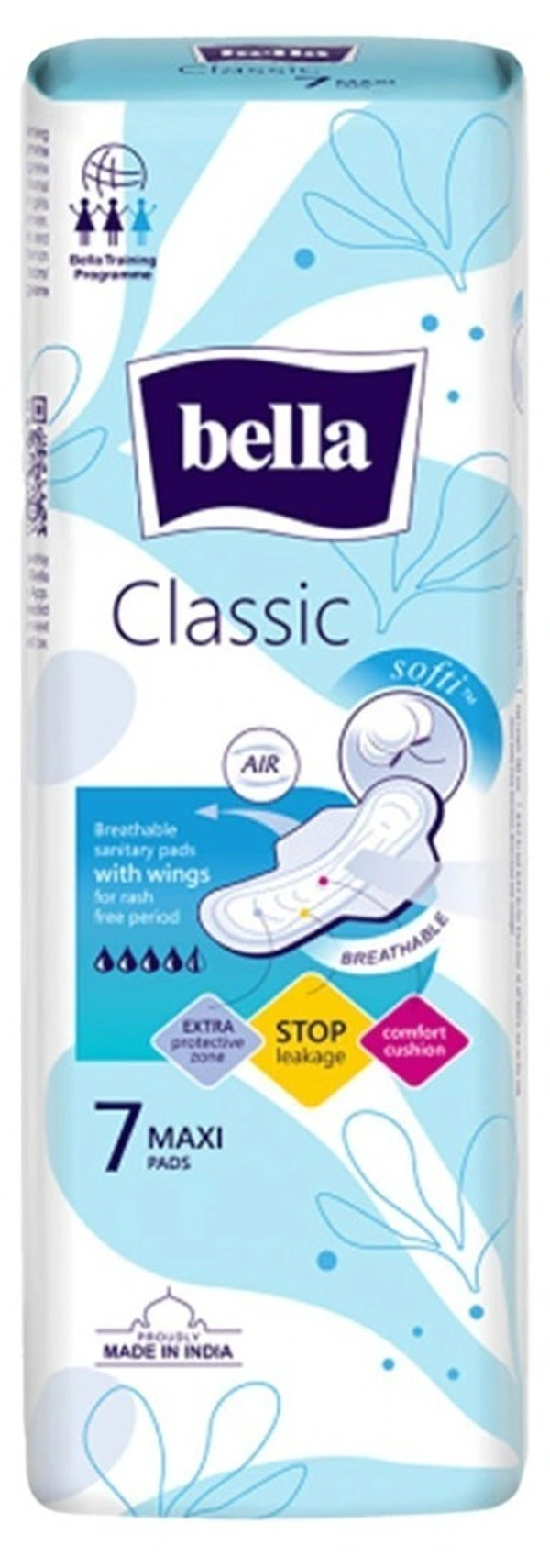 Bella Maxi Softi Wings, 7 Pads - 7 Pads
