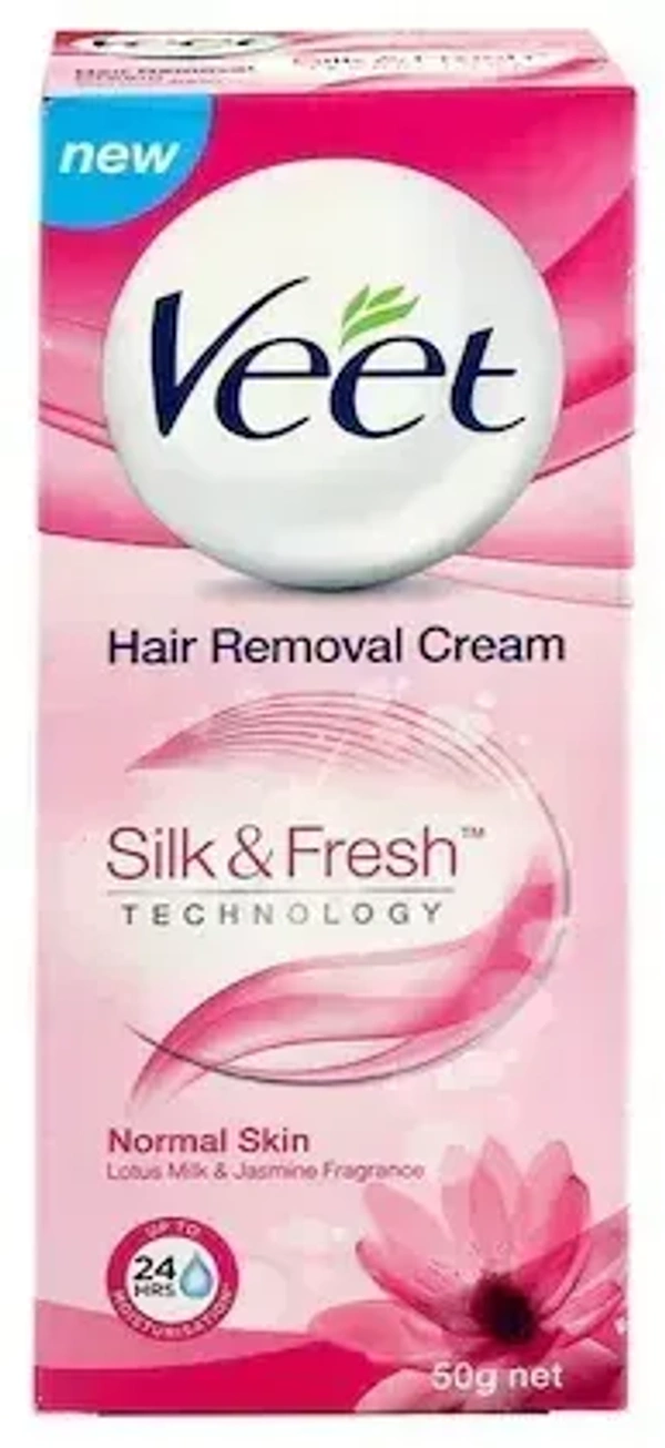 Veet Hair Removal Cream Normal Skin Lotus Milk& Jasmine Fragrance, 50g - 50g