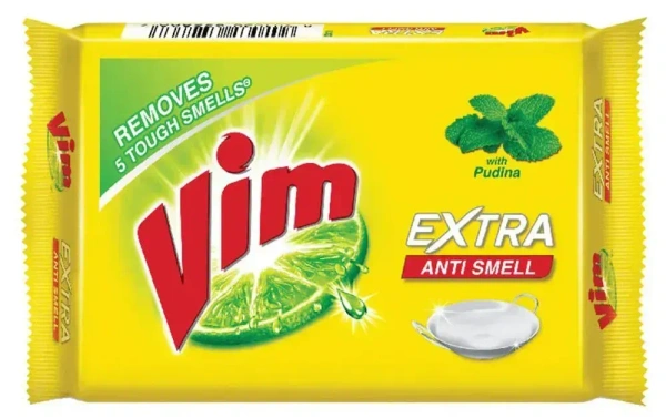 Vim Extra Anti Smell Pudina Bar Soap, 115g - 115g
