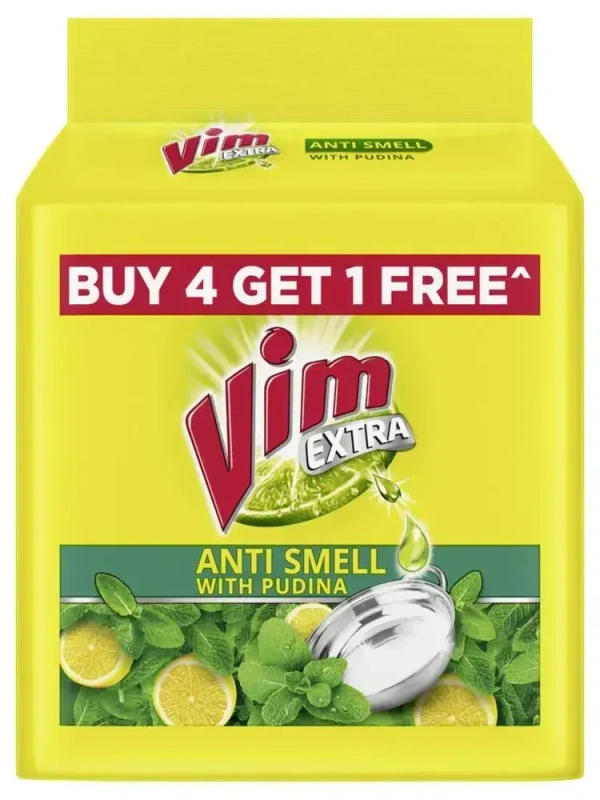 Vim Extra Buy 4 Get 1 Free Anti Smell Pudina, 1 pcs - 1 pcs