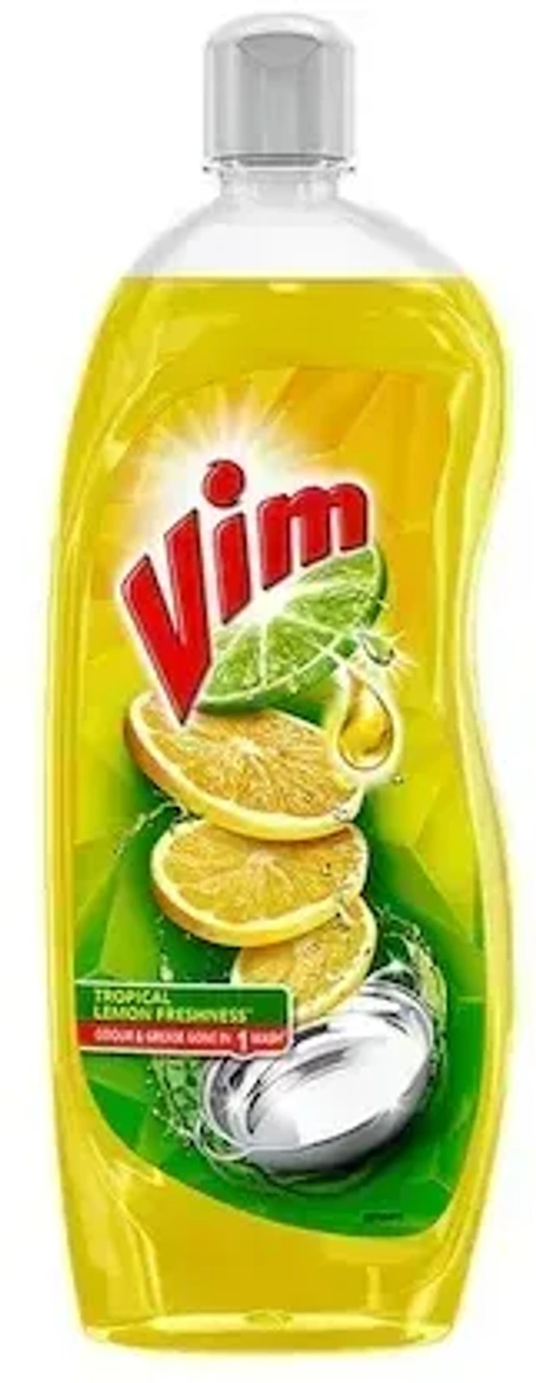 Vim Lemon Dishwash Liquid Gel Bottle, 750 ml - 750 ml