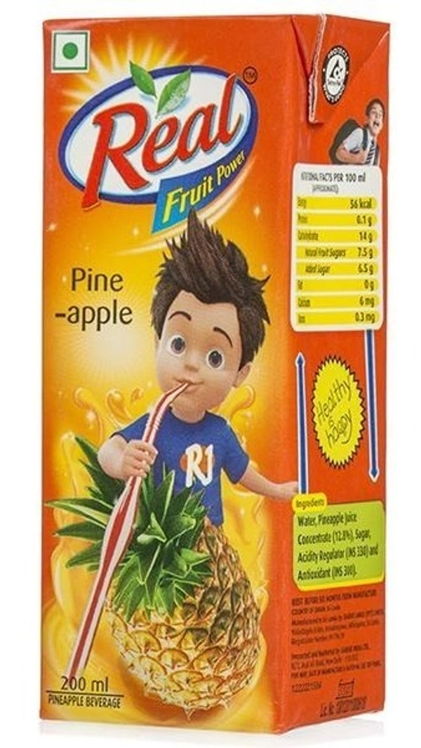 Real Fruit Power Pineapple Juice 200 ml - 200ml
