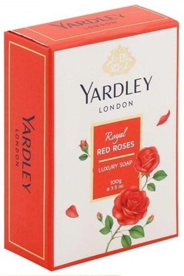 Yardley London Red Roses Soap Royal, 100gm - 100gm