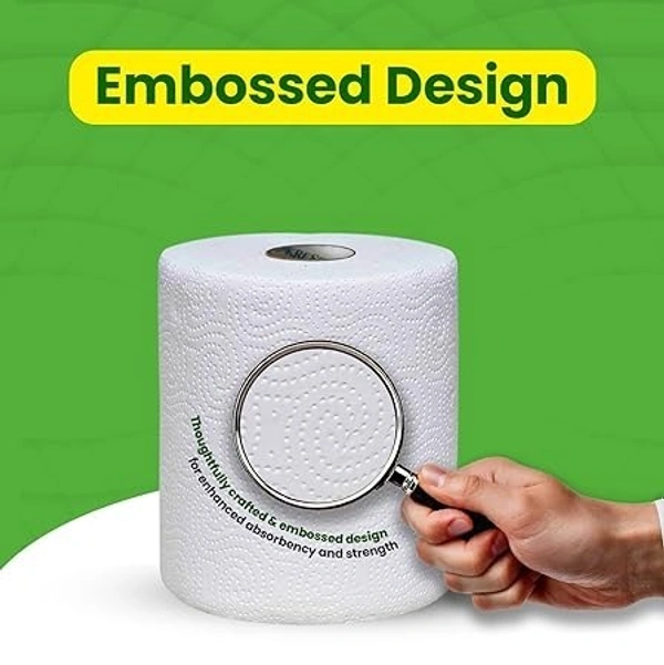 Pepcare Jumbo Kitchen Tissue Paper Roll | Paper Towel 1 Roll Total 300 Sheets 2 Ply