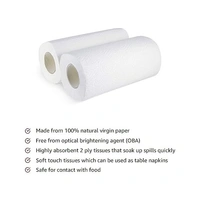 Pepcare Tissues Pepcare Brand - 2 Ply Kitchen Tissue/Towel Paper Roll 200 pulls | 100 pulls X 2 Rolls | soft and highly absorbent