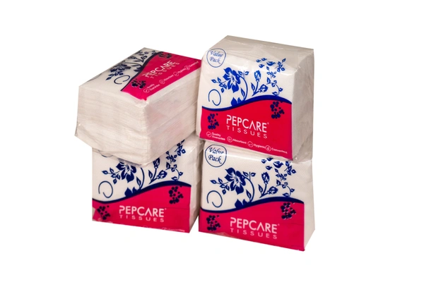 Pepcare Tissues Soft Tissue Paper Napkin ( Tissue Paper) (Pack of 4)
