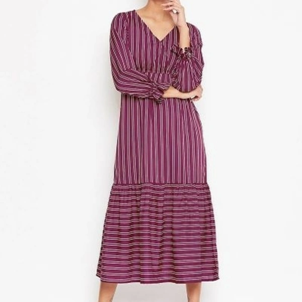 Women Summer Long Dress - Maroon, XS,S,M,L,XL,XXL
