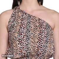 Rayon Printed Maxi Length Dress - M,L,X, Black & Brown