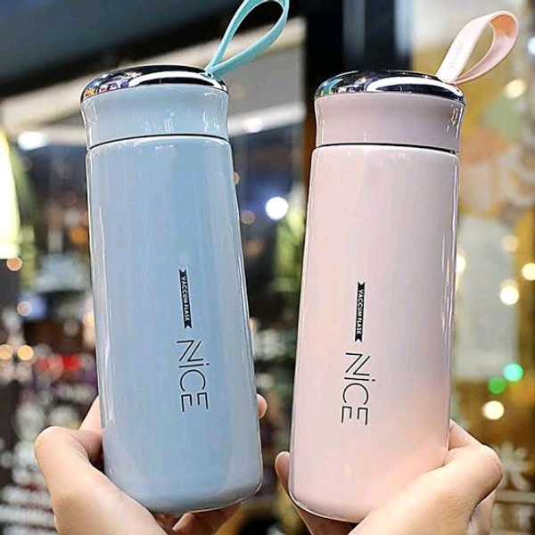 NiCE  Luxury Nice Vaccum  Glass Water Bottle 400ml - Snowy Mint, 400ml