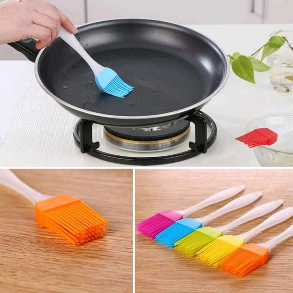 Oil Brush Silicone Spatula And Pastry Brush Special Brush For Kitchen Use ( 1 Piece) 