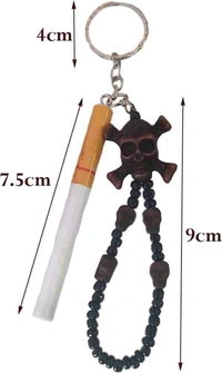 FZ-IND Cigratte keyring With A Skull , ( Pack Of 1