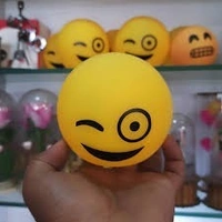 SHOAIB TRADERS Emoji LED Night Light – 8CM (  1piece )  - 8 CM, Yellow