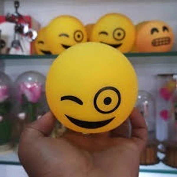 SHOAIB TRADERS Emoji LED Night Light – 8CM (  1piece )  - 8 CM, Yellow