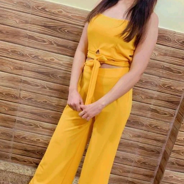 Women Jumpsuit  - yellow, M