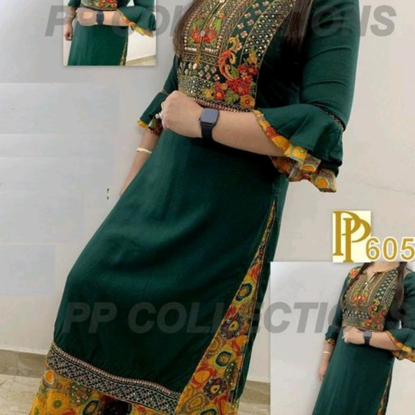 Kurta Plazoo set - L