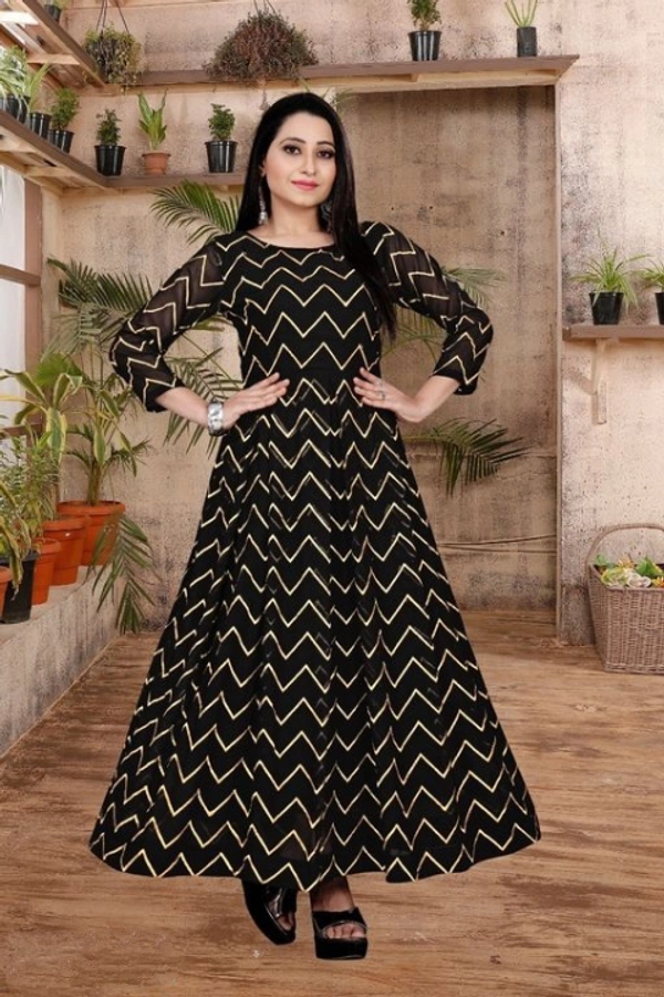 Beautiful printed gown  - L