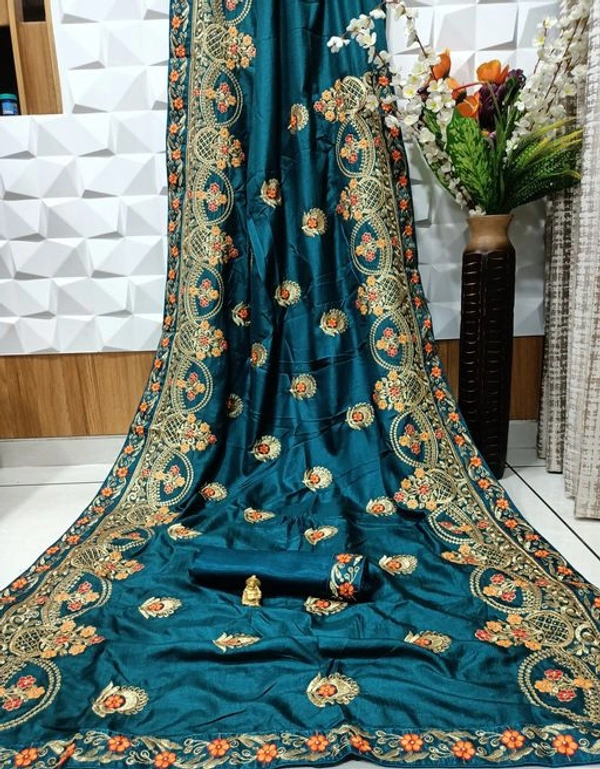 Designer Embroidery Work Saree