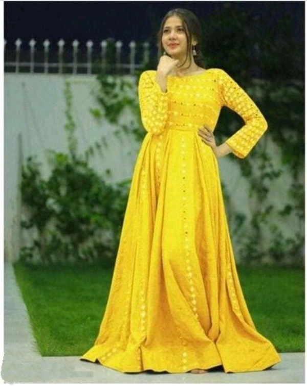 Gown - Yellow, XXL