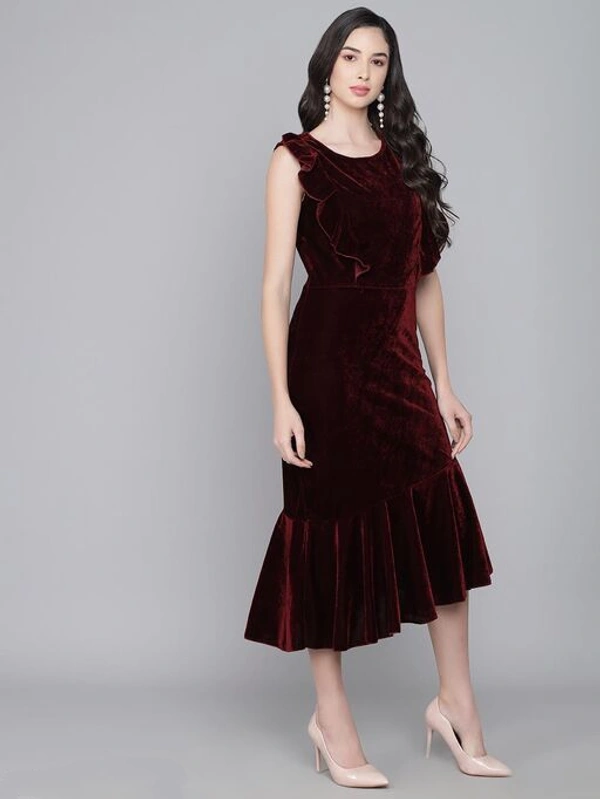 Western Velvet Dress - M