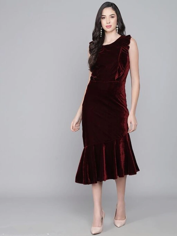 Western Velvet Dress - M
