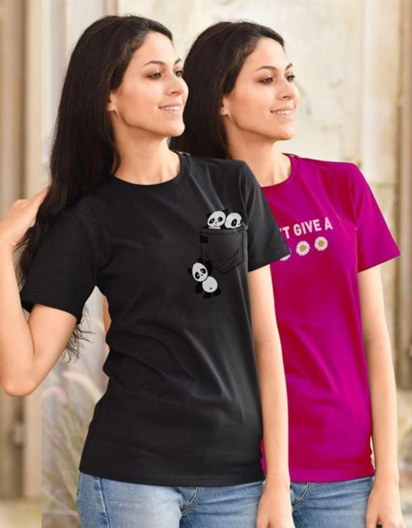 Women Combo T-shirt  - XL