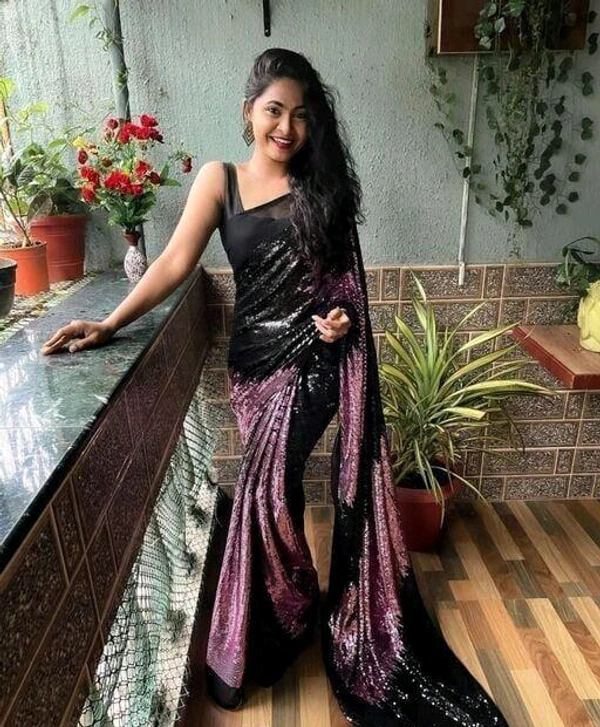 Beautiful Sequence Saree